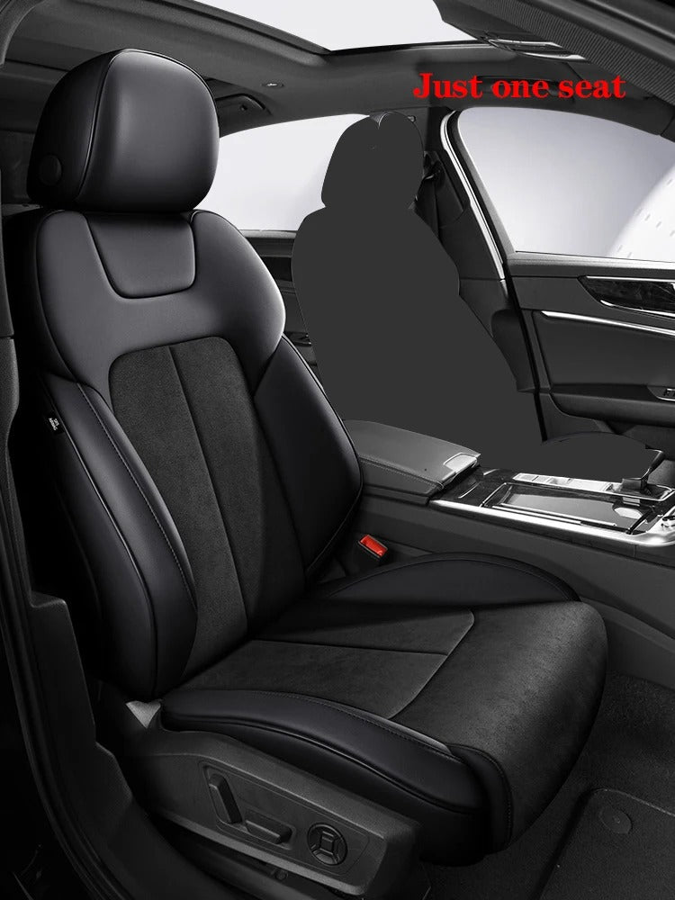 Custom Car Seat Cover Car Accessories Leather+Suede - Delicate Leather  