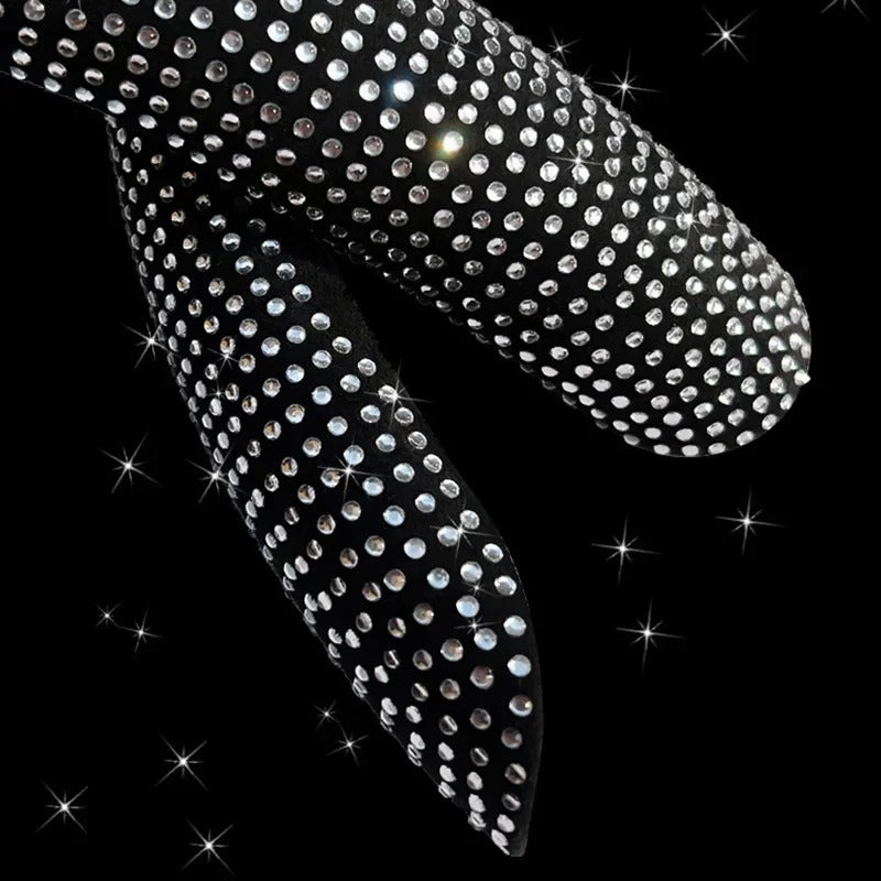 Diamond Accent Steering Wheel Cover – Universal Anti-Slip All-Season Interior Accessory - Delicate Leather  