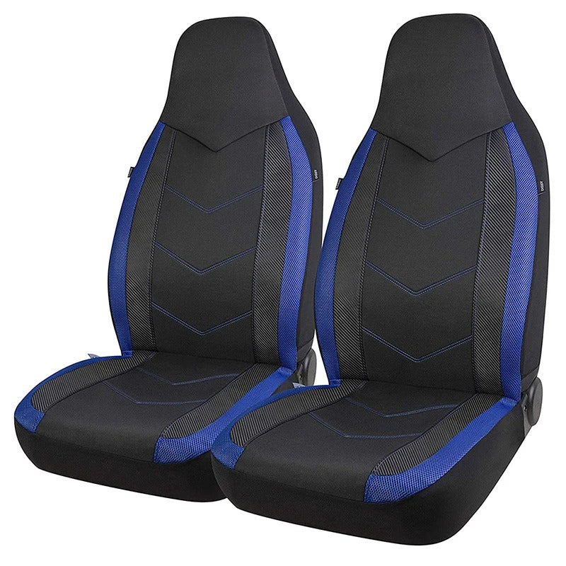 2-Piece Universal Front Car Seat Covers – Breathable Anti-Slip Seat Protectors - Delicate Leather  
