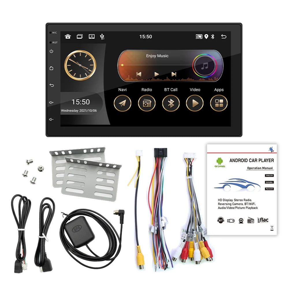 Android 11 Car Radio – 2 Din, 4-Core, 4G, Wireless CarPlay, Android Auto, 7"/9"/10" IPS Screen, GPS, Wi-Fi, Bluetooth 23