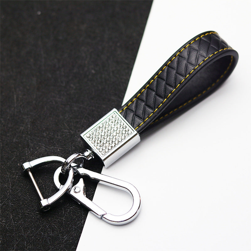 Jewelry Key Ring PU Car Key Ring Chain Holder - Fashion Diamond Car Keychain