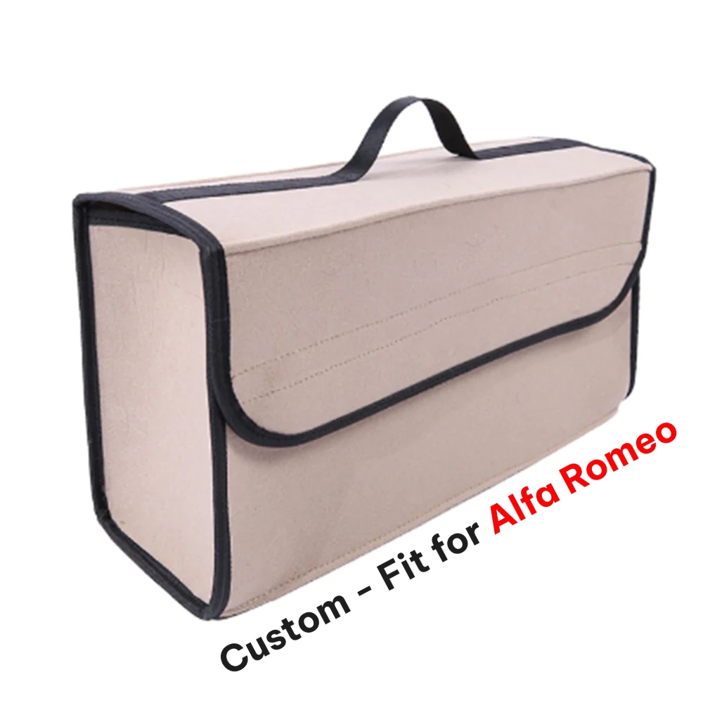 Soft Felt Car Bag Organizer, Custom-Fit For Car, Folding Car Storage Box Non Slip Fireproof Car Trunk Organizer DLAR236