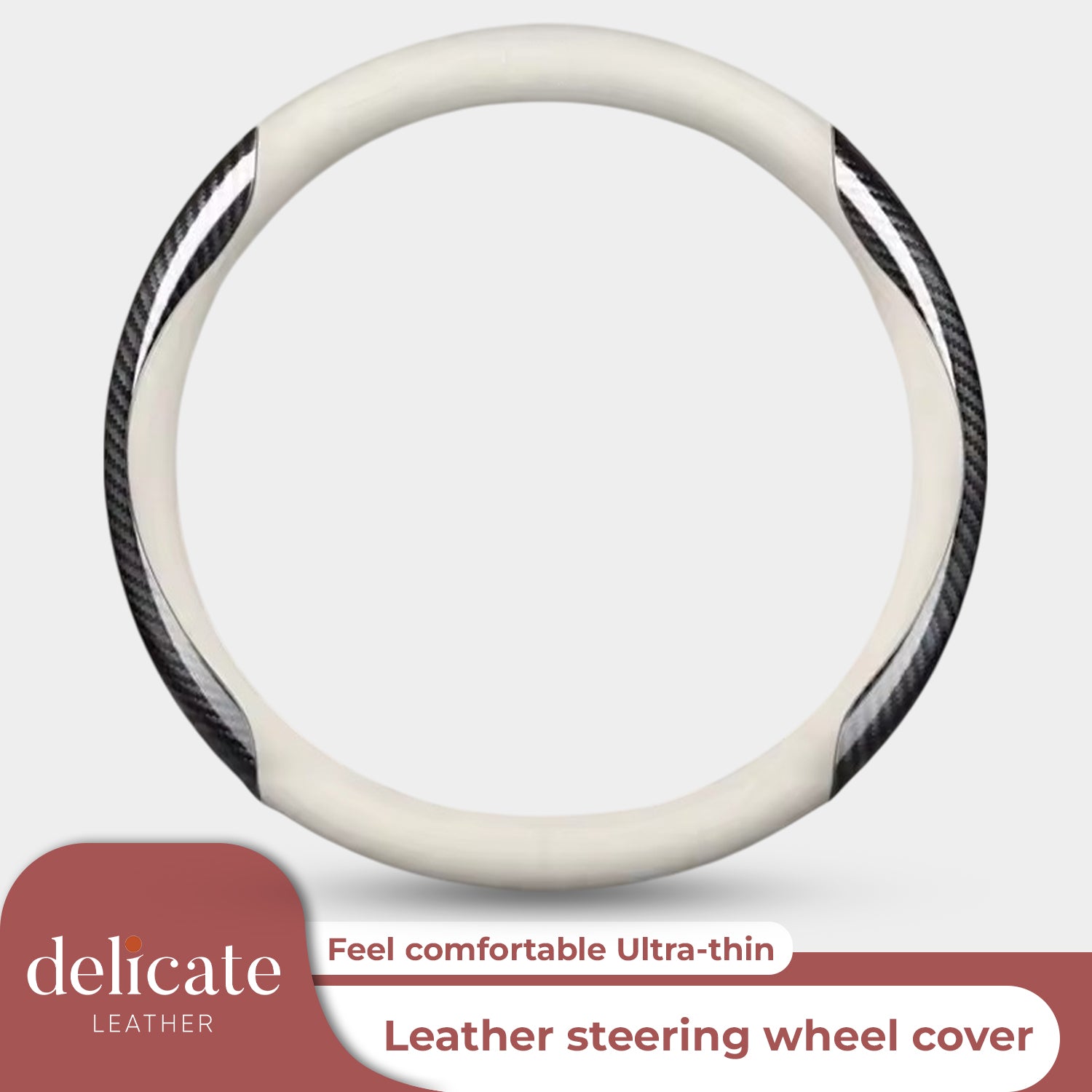 Car Steering Wheel Cover 2024 Update Version, Custom For Your Cars, Premium Leather Car Steering Wheel Cover with Logo, Car Accessories IN18991