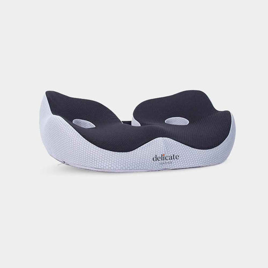 Memory Foam Sit Bone Cushion – Ergonomic Support for Long Sitting - Delicate Leather