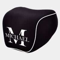 Personalized Name Sign Lumbar Support Cushion for Car and Headrest Neck Pillow Kit, Ergonomically Design for Car Seat, Gift For Father's Day 2025, Gift For Dad