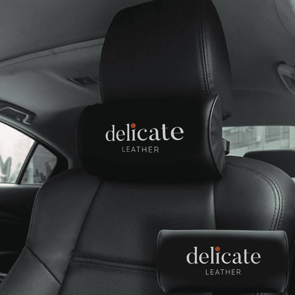Custom Text and Logo Neck Pillow, Fit with all car, Car Seat Headrest Neck Rest Cushion for Driving Seat Auto Head Rest Neck Support