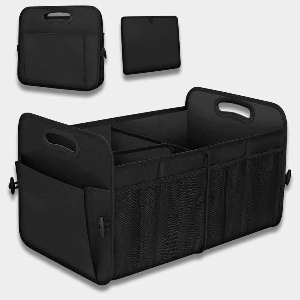 Car Trunk Organizer,Car Storage Organizer with 72L Large Capacity Waterproof Collapsible and 11 Pockets, Trunk Organizer for Car Suv/Jeep/Sedan