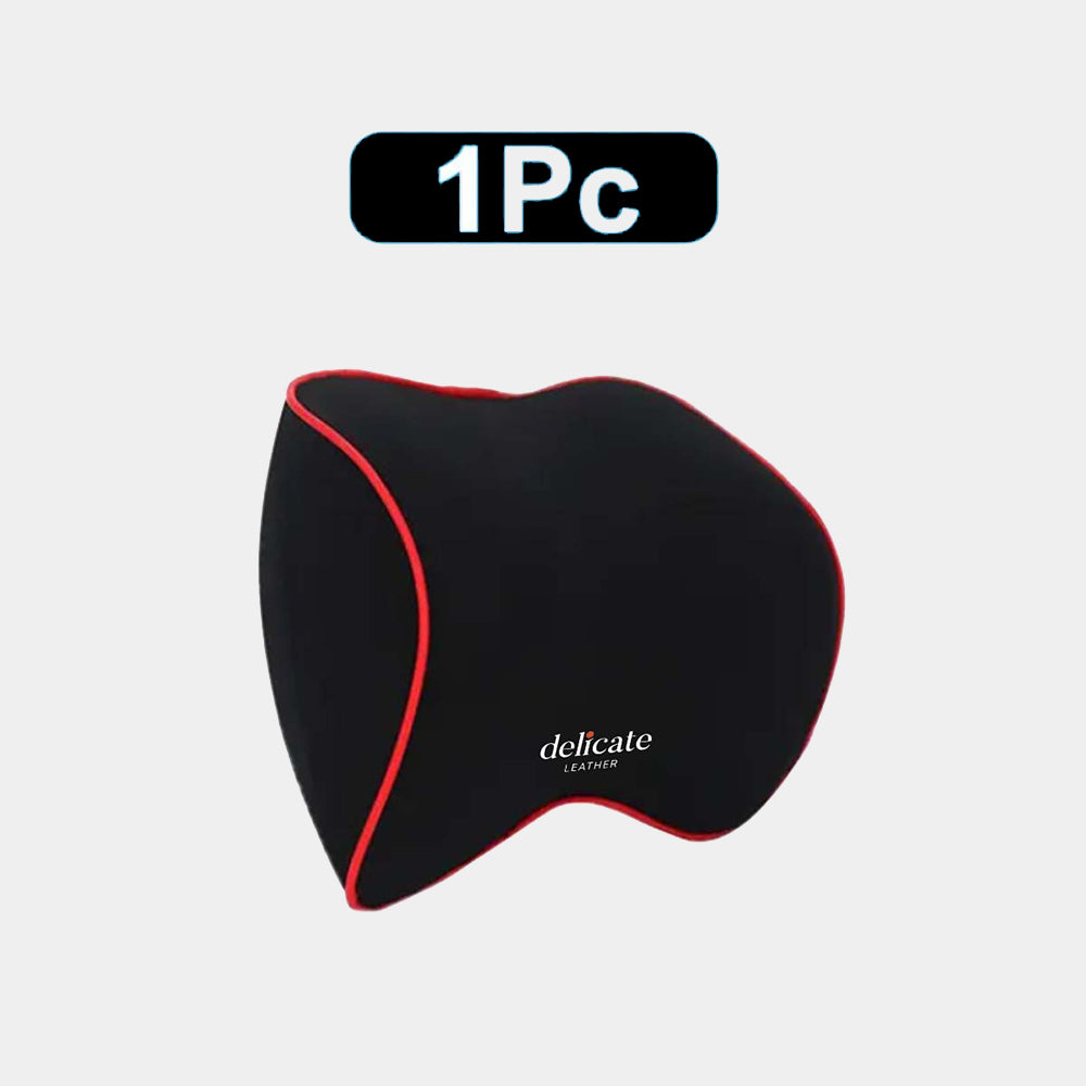 Delicate Leather Neck Pillow, Fit with all car, Car Seat Headrest Neck Rest Cushion for Driving Seat Auto Head Rest Neck Support