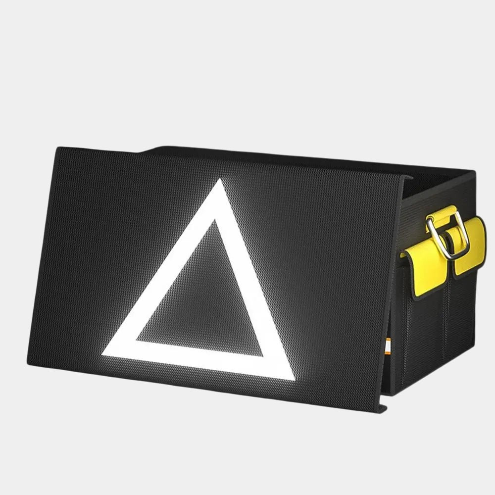 Trunk Organizers - Van Trunk Storage Box with Collapsible Heavy Duty Handle