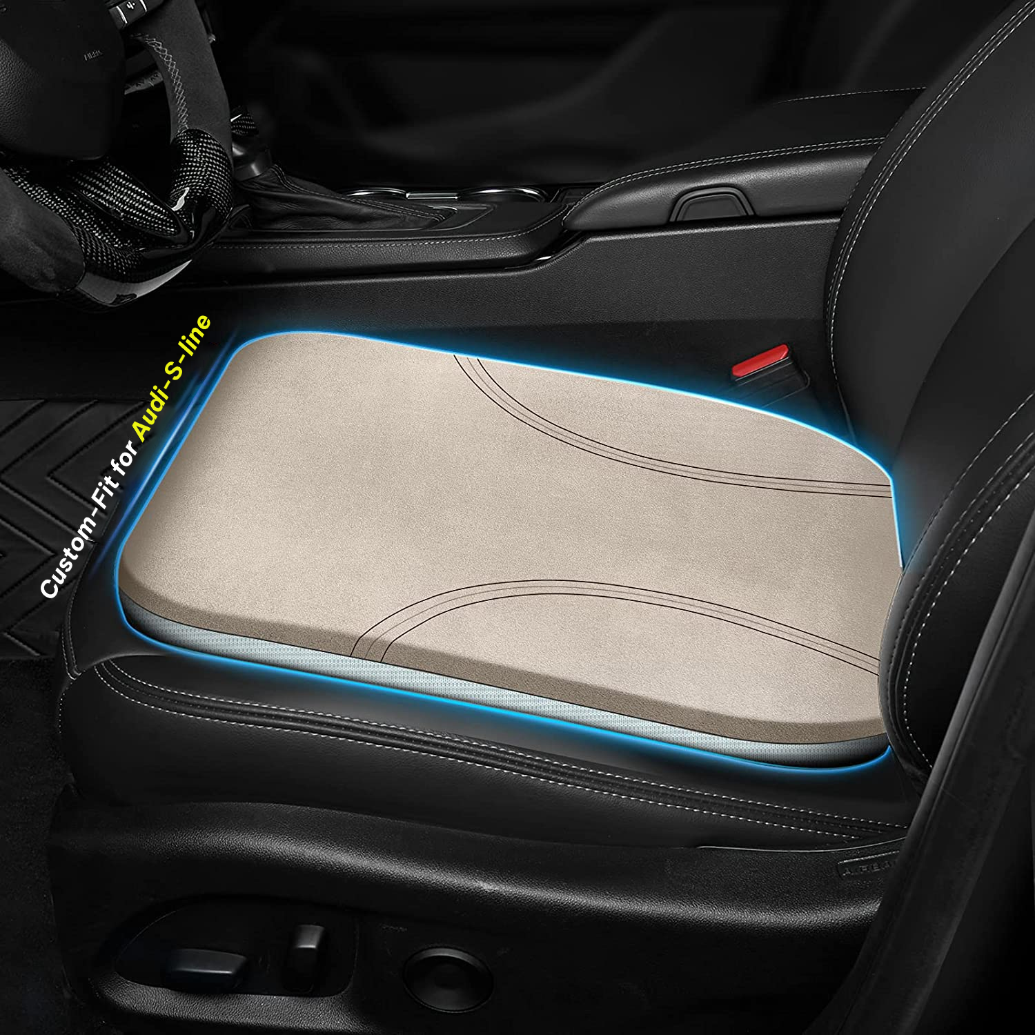 Car Seat Cushion, Custom Fit For Car, Car Memory Foam Seat Cushion, Heightening Seat Cushion, Seat Cushion for Car and Office Chair DLVE224