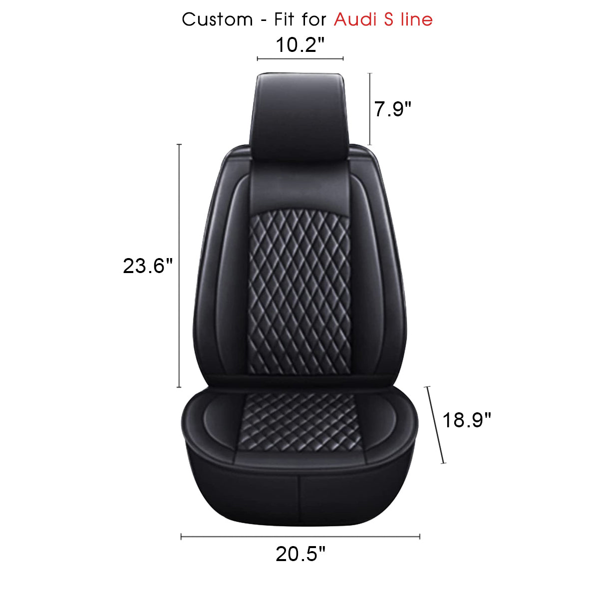 2 Car Seat Covers Full Set, Custom-Fit For Car, Waterproof Leather Front Rear Seat Automotive Protection Cushions, Car Accessories DLVE211