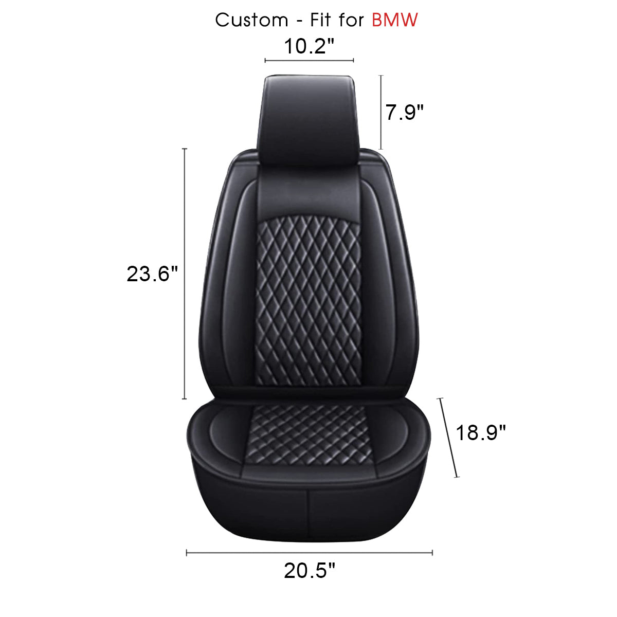 2 Car Seat Covers Full Set, Custom-Fit For Car, Waterproof Leather Front Rear Seat Automotive Protection Cushions, Car Accessories DLKX211