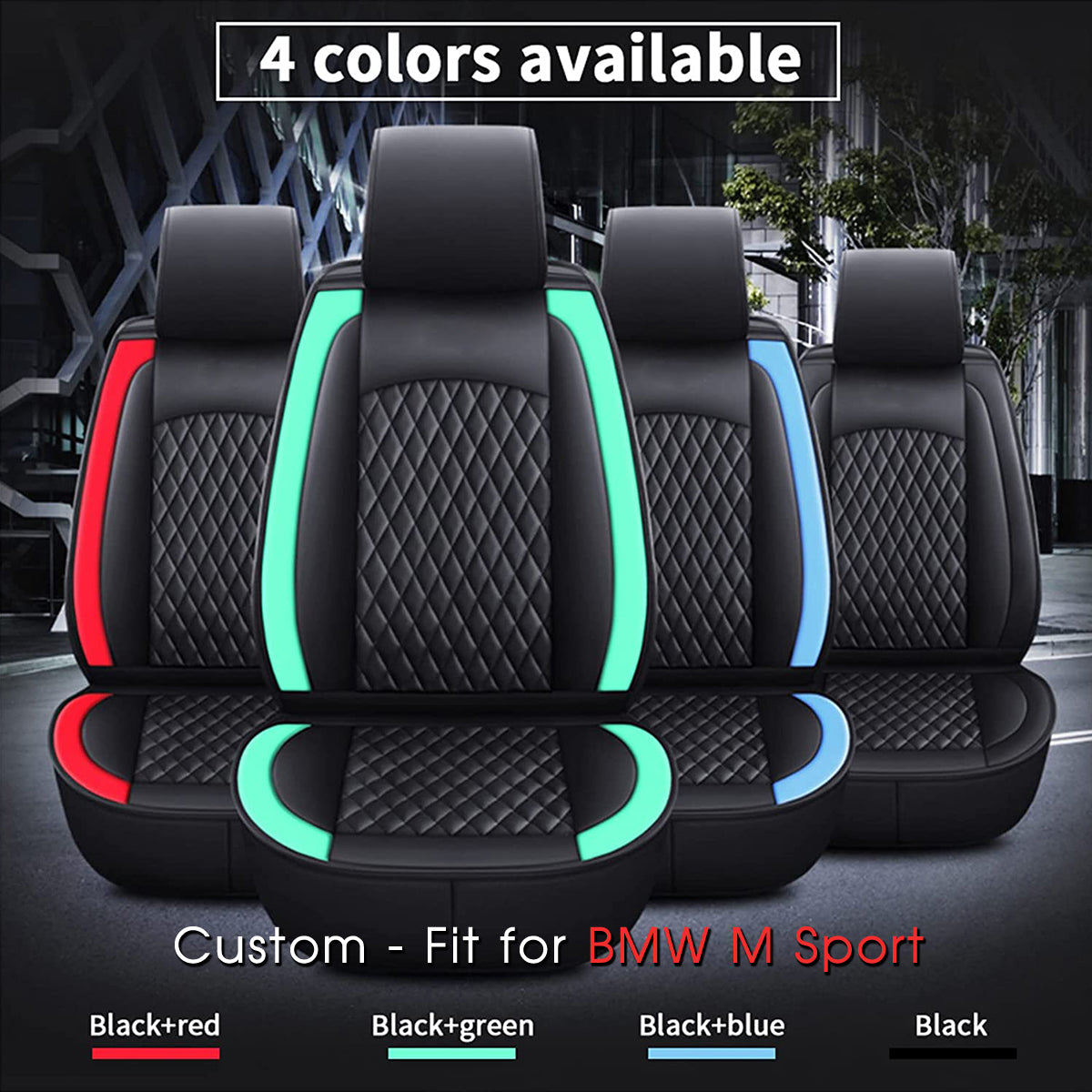 2 Car Seat Covers Full Set, Custom-Fit For Car, Waterproof Leather Front Rear Seat Automotive Protection Cushions, Car Accessories DLKO211