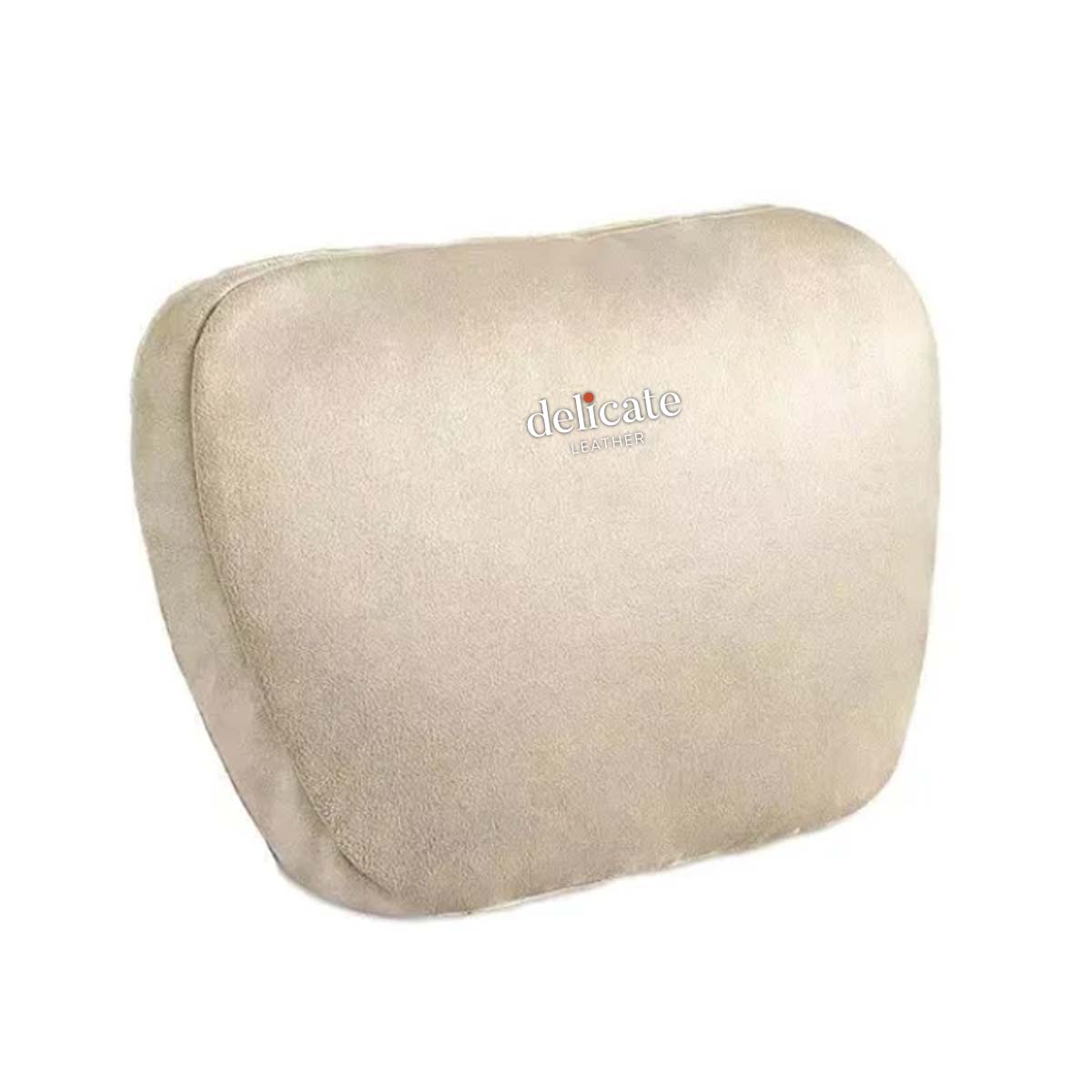 Premium Car Headrest Neck Support Seat with Lumbar Support Design: Soft, Universal, and Adjustable Car Neck Pillow and Waist Pillow for Enhanced Comfort and Ergonomics - Delicate Leather