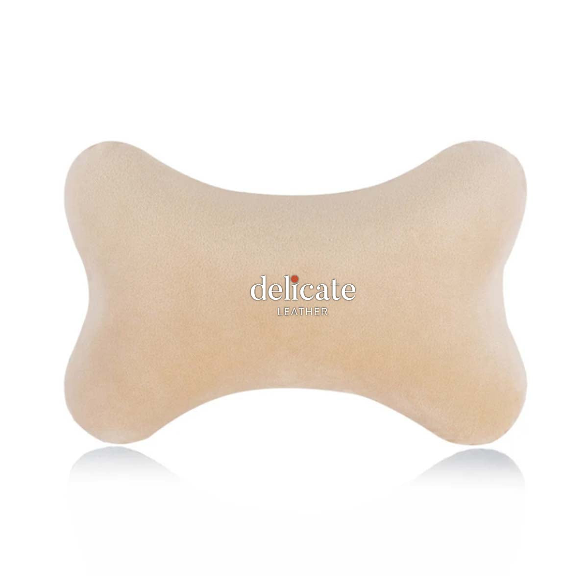 Memory Foam Car Neck Headrest Pillow: Breathable Velvet Head and Neck Support for Restful Sleep in Your Car - Delicate Leather