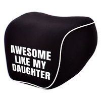 Awesome Like My Daughter Trendy Lumbar Support Cushion for Car and Headrest Neck Pillow Kit, Custom For Cars, Ergonomically Design for Car Seat, Car Accessories, Daughter Gift, Father's Day Gift, Gift for Him, Gift for Daddy