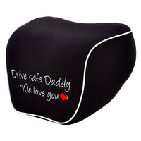 Lumbar Support Cushion for Car and Headrest Neck Pillow Kit, Drive Safe Daddy, Custom For Cars, Ergonomically Design for Car Seat, Car Accessories, Gift for Daddy