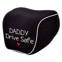 Lumbar Support Cushion for Car and Headrest Neck Pillow Kit, Daddy Drive Safe, Custom For Cars, Ergonomically Design for Car Seat, Car Accessories, Gift for Daddy