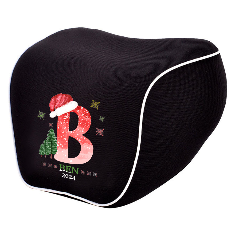 Custom Name Lumbar Support Cushion for Car and Headrest Neck Pillow Kit, Personalized Christmas, Personalized Gift, Custom For Cars, Ergonomically Design for Car Seat, Car Accessories, Personalised Lumbar Support Cushion, Christmas Gift L3