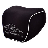 Personalized Lumbar Support Cushion for Car and Headrest Neck Pillow Kit, Happy Father's Day, Custom For Cars, Ergonomically Design for Car Seat, Car Accessories, Gift for Daddy