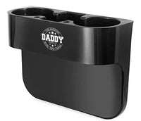 Personalized Cup Holder Portable Multifunction Vehicle Seat Cup Cell Phone Drinks Holder Box Car Interior Organizer, Happy Father's Day, Custom For Your Cars, Car Accessories, Gift for Daddy