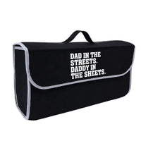 Dad In The Streets. Daddy In The Sheets Soft Felt Car Bag Organizer Folding Car Storage Box Non Slip Fireproof Car Trunk Organizer, Custom For Your Cars, Father's Day Gift, Car Accessories