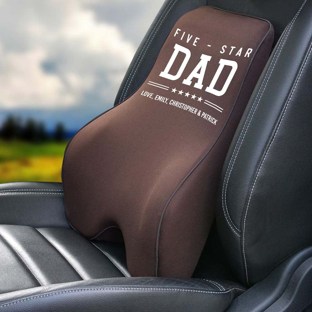 Personalized Lumbar Support Cushion for Car and Headrest Neck Pillow Kit, Happy Father's Day, Custom For Cars, Ergonomically Design for Car Seat, Car Accessories, Gift for Daddy 15