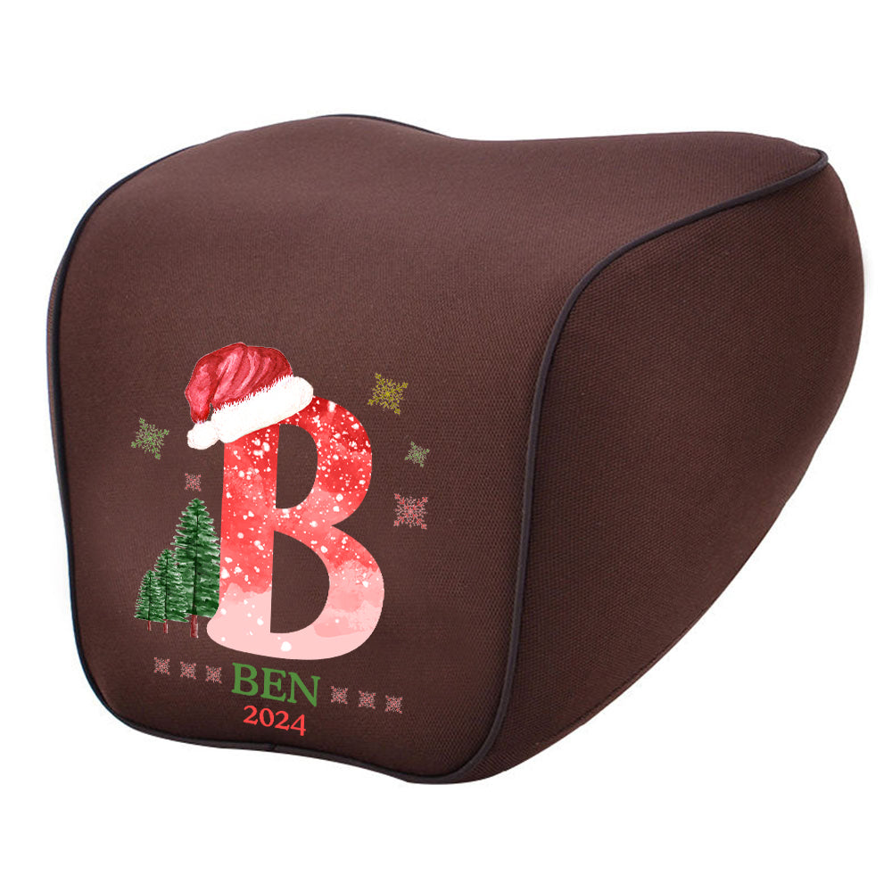 Custom Name Lumbar Support Cushion for Car and Headrest Neck Pillow Kit, Personalized Christmas, Personalized Gift, Custom For Cars, Ergonomically Design for Car Seat, Car Accessories, Personalised Lumbar Support Cushion, Christmas Gift L3