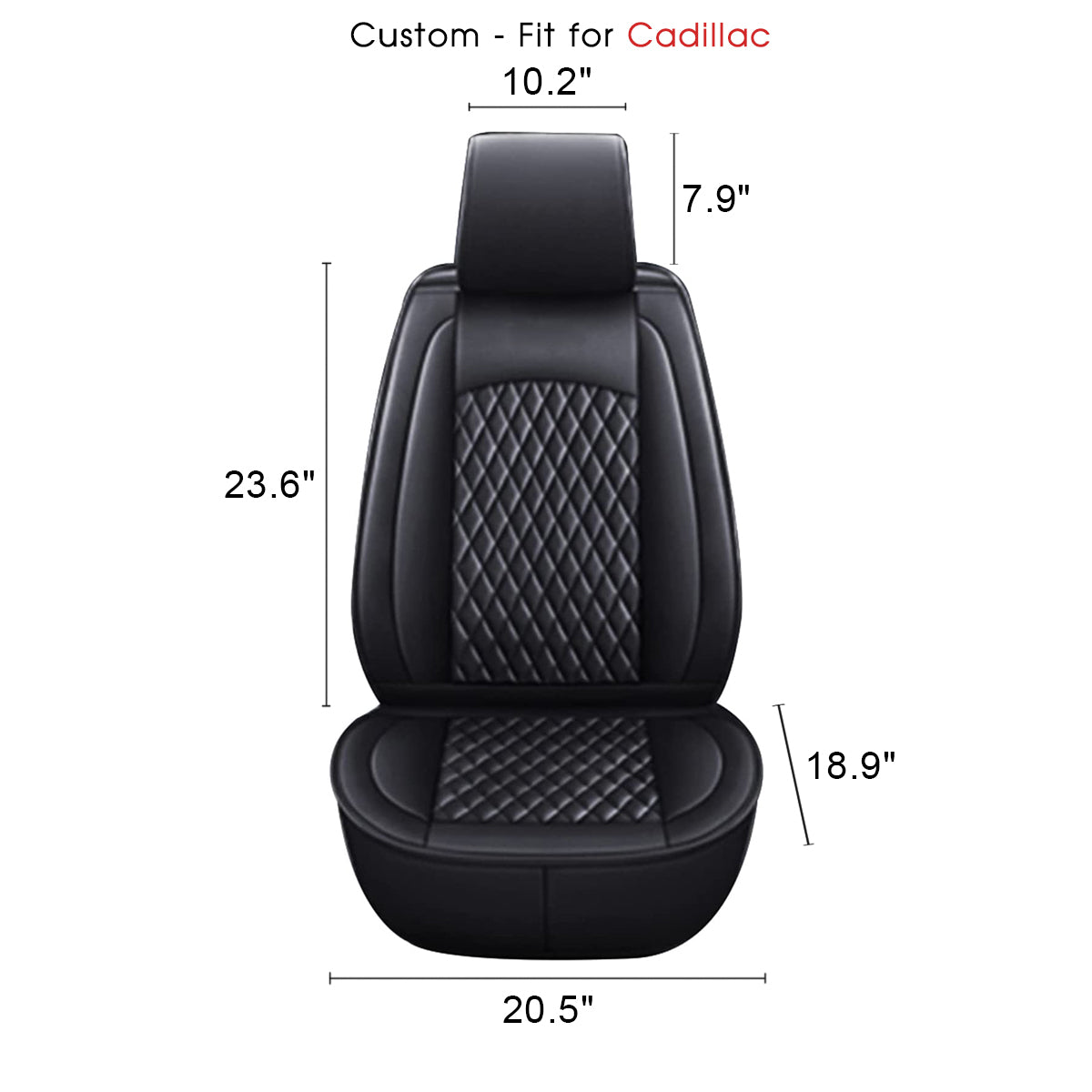 2 Car Seat Covers Full Set, Custom-Fit For Car, Waterproof Leather Front Rear Seat Automotive Protection Cushions, Car Accessories DLCA211