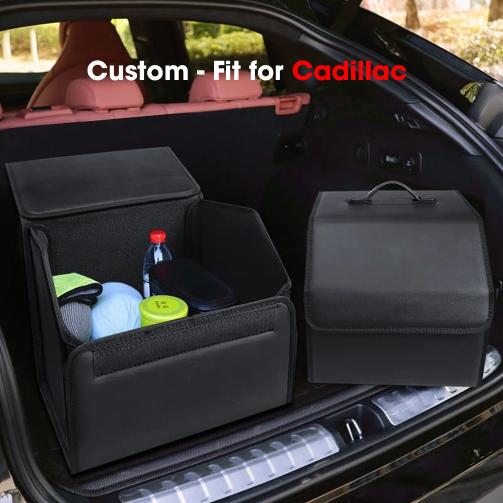 Foldable Trunk Storage Luggage Organizer Box, Custom-Fit For Car, SUV Trunk Organizer Van Cargo Carrier Caddy for Shopping, Camping Picnic, Home Garage DLCA241