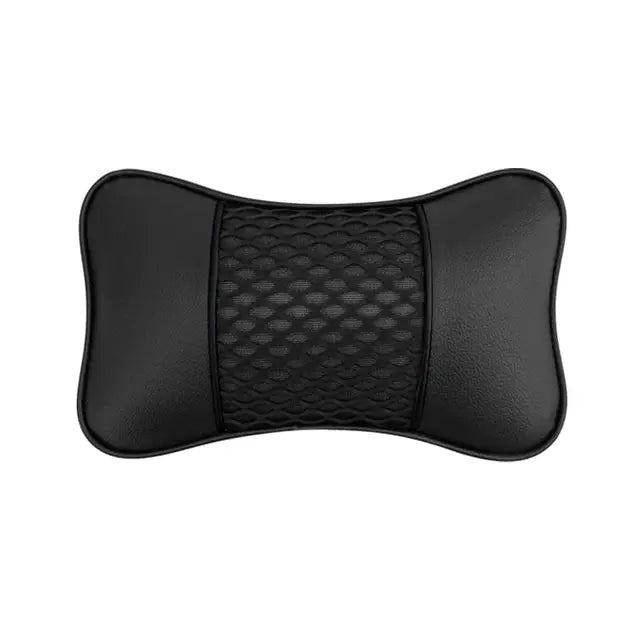 Breathable Car Seat Neck Pillow: Auto Head and Neck Support Cushion for Relaxation and Comfort - Delicate Leather