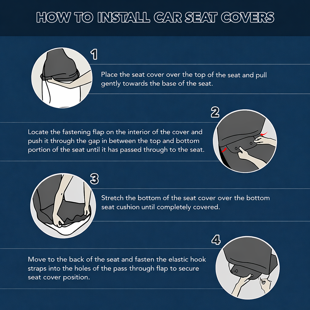 Car Seat Covers, Custom For Your Cars, Car Bucket Seat Protection Airbag Compatible 2 PCS, Car Accessories - Delicate Leather  