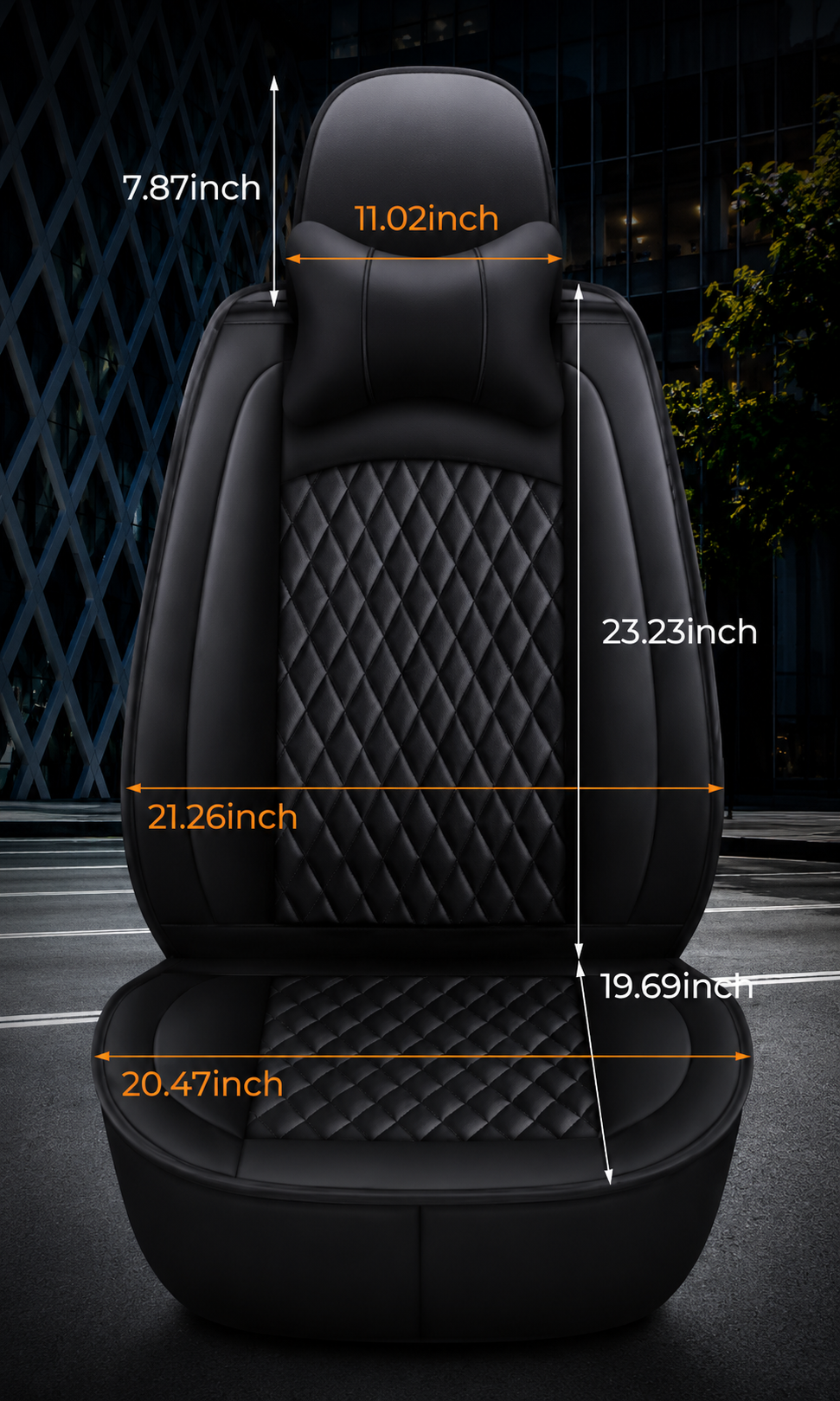 Custom Fit for Subaru Full Set Car Seat Covers – Waterproof Leather Front & Rear Seat Protection Cushions, Durable Automotive Interior Covers, Airbag Compatible Seat Protectors, Car Accessories