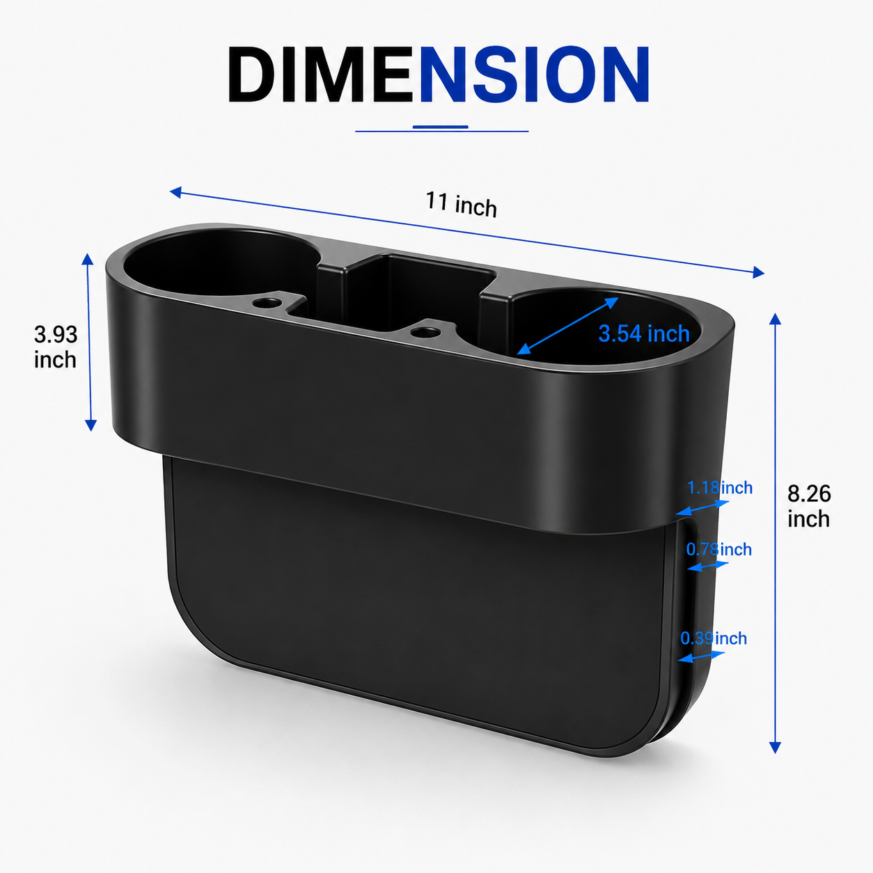 Custom Fit for BMW Car Seat Gap Organizer with Dual Cup Holders and Phone Storage, Multifunction Vehicle Interior Organizer