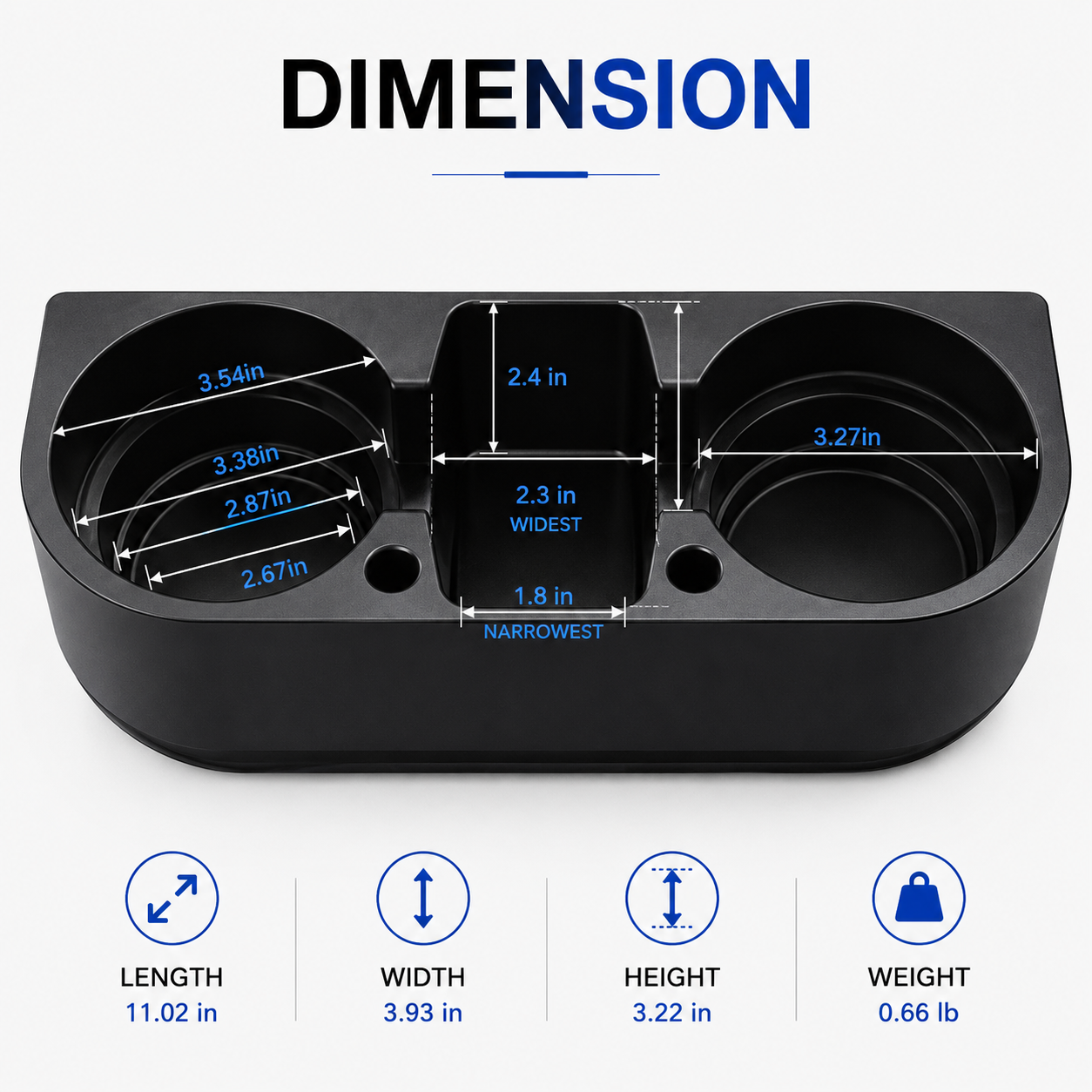 Custom Fit for BMW Car Seat Gap Organizer with Dual Cup Holders and Phone Storage, Multifunction Vehicle Interior Organizer