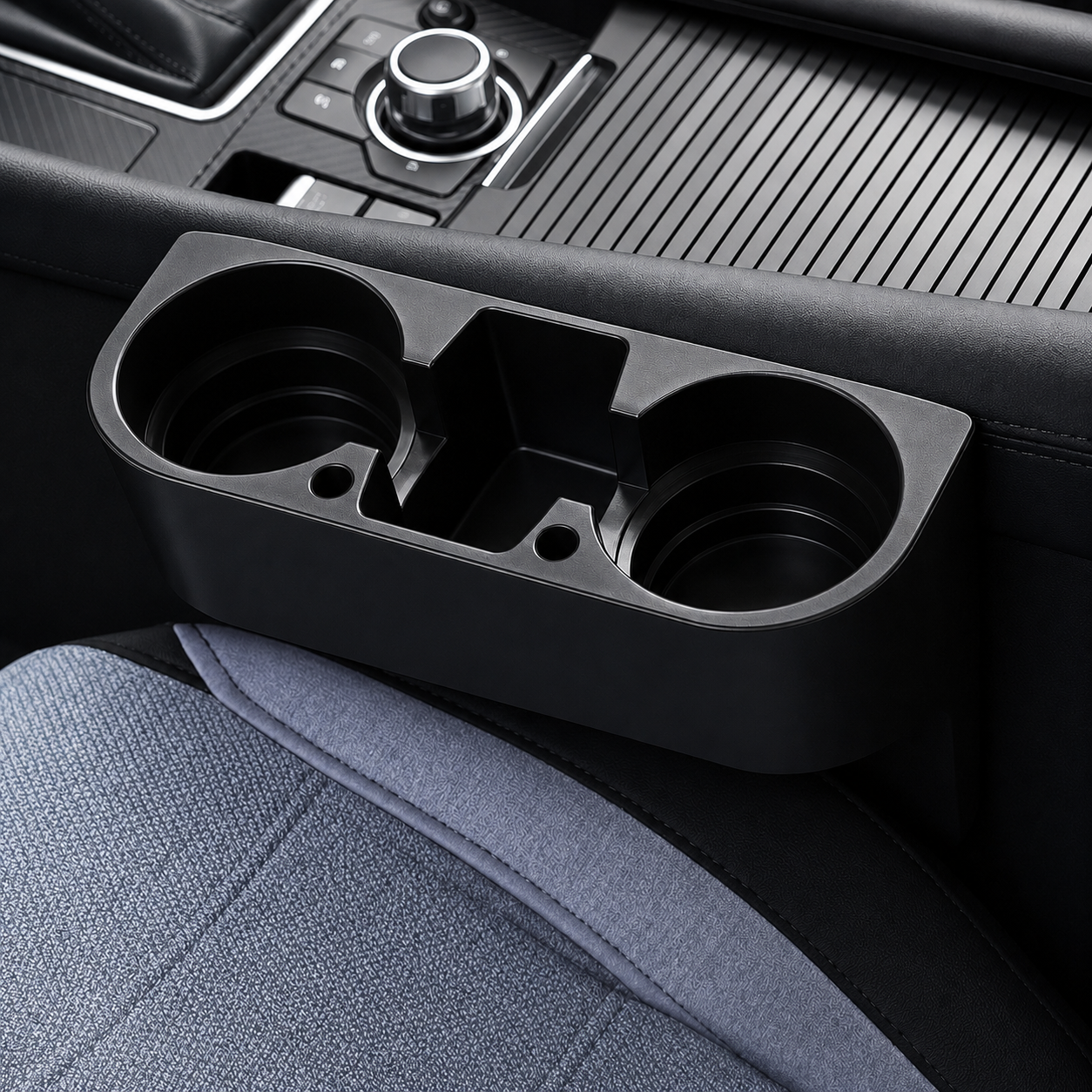 Custom Fit for BMW Car Seat Gap Organizer with Dual Cup Holders and Phone Storage, Multifunction Vehicle Interior Organizer