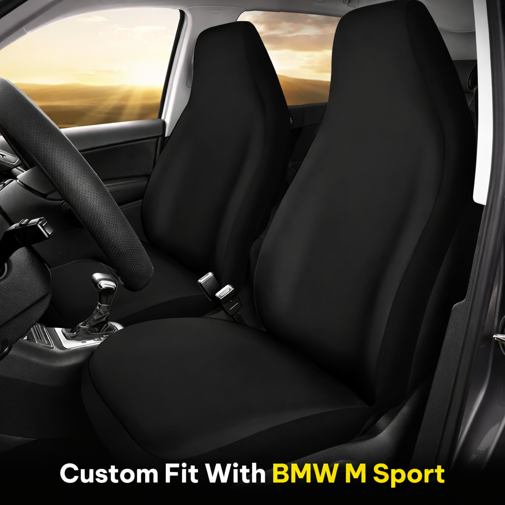 Car Seat Covers, Custom For Your Cars, Car Bucket Seat Protection Airbag Compatible 2 PCS, Car Accessories - Delicate Leather  