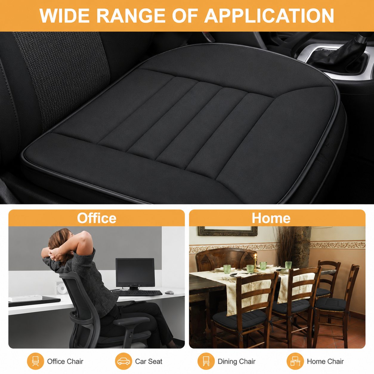 Memory Foam Car Seat Cushion – 1.2 Inch Comfort Seat Pad, Custom Fit Mercedes-Benz Interior Protector - Delicate Leather  