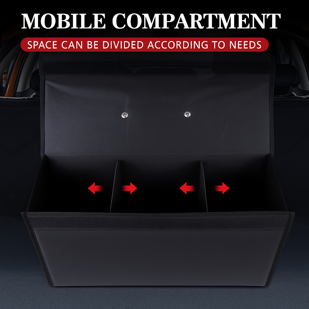 Premium Trunk Organizer for Honda Vehicles – Detachable, Foldable & Dustproof - Delicate Leather  