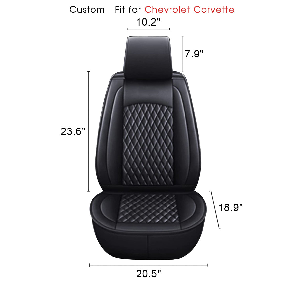 2 Car Seat Covers Full Set, Custom-Fit For Car, Waterproof Leather Front Rear Seat Automotive Protection Cushions, Car Accessories DLCC211