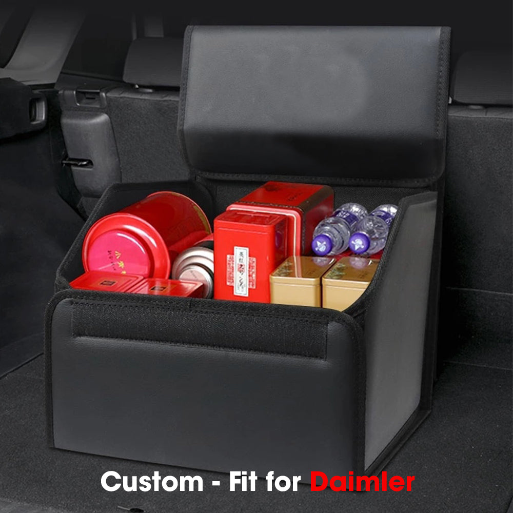 Foldable Trunk Storage Luggage Organizer Box, Custom-Fit For Car, SUV Trunk Organizer Van Cargo Carrier Caddy for Shopping, Camping Picnic, Home Garage DLDR241