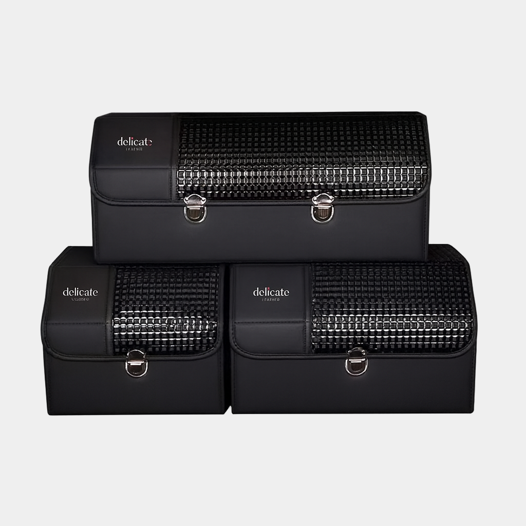 Delicate Leather Organizer for Trunk Box Storage, Car Accessories Interior Vehicle Supplies Accessories for the Car - Delicate Leather  