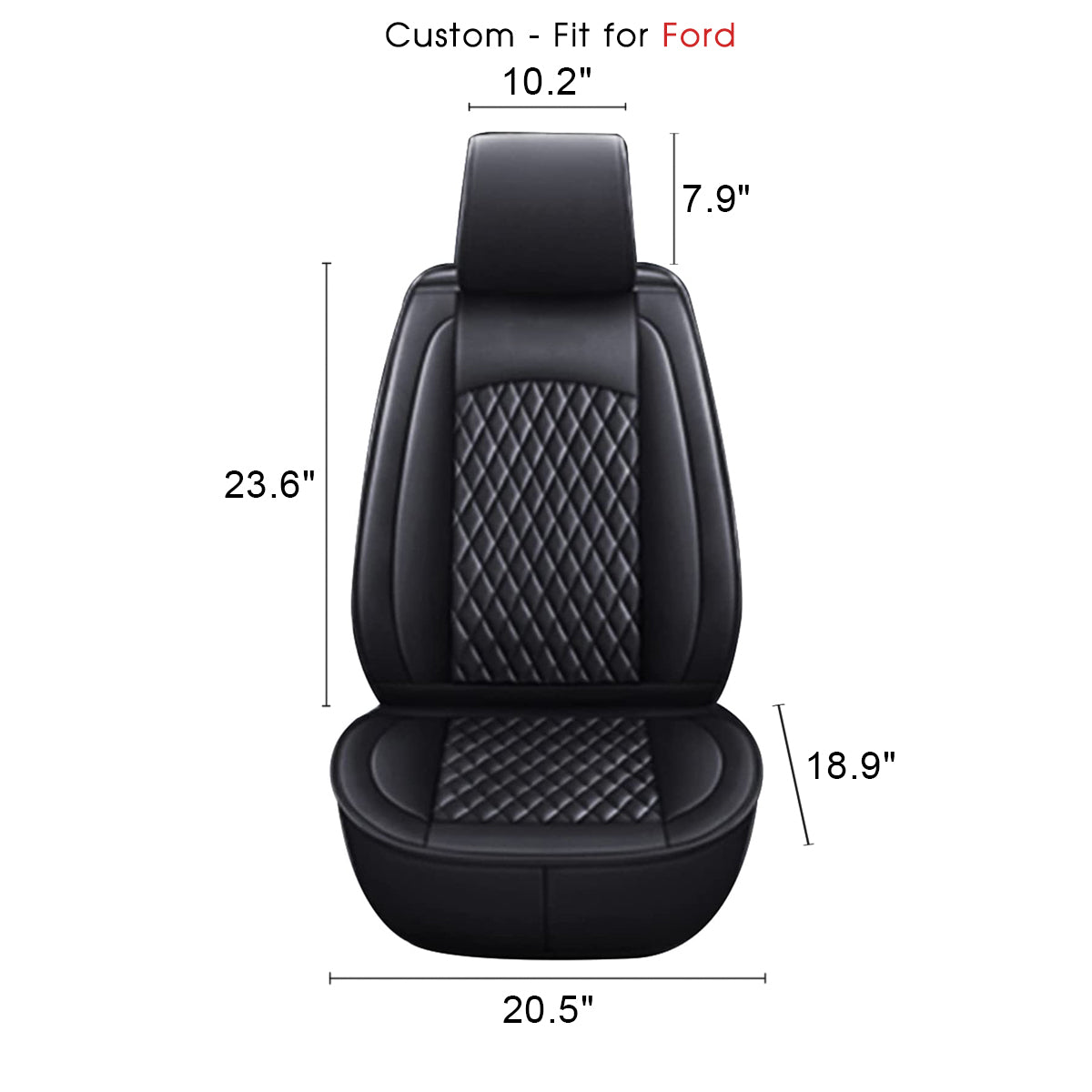 2 Car Seat Covers Full Set, Custom For Your Cars, Waterproof Leather Front Rear Seat Automotive Protection Cushions, Car Accessories