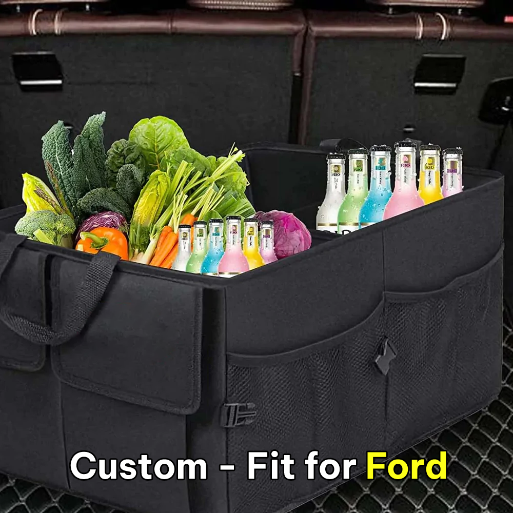 Car Trunk Organizer, Custom-Fit For Car, Foldable Car Trunk Storage Box, Storage Bag, Waterproof, Dust-proof, Stain-Resistant, Car Accessories DLFD229