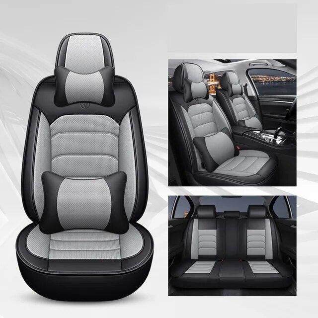Delicate Leather Car Seat Covers Full Set: Complete Protection and Style for Your Vehicle