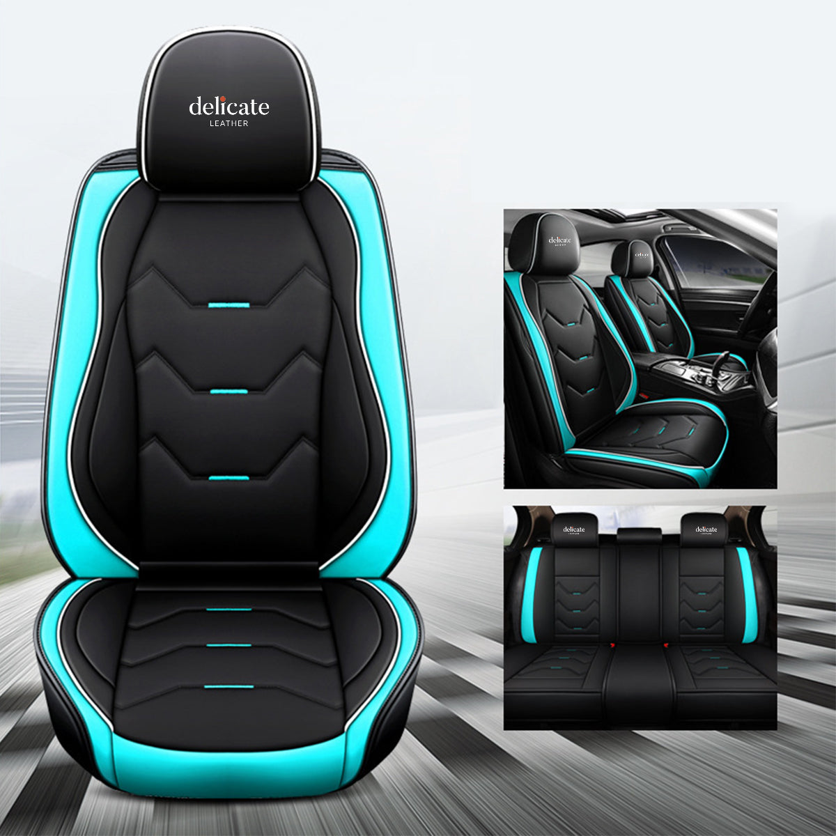2 Car Seat Covers Full Set, Custom For Your Cars, Waterproof Leather Front Rear Seat Automotive Protection Cushions, Car Accessories