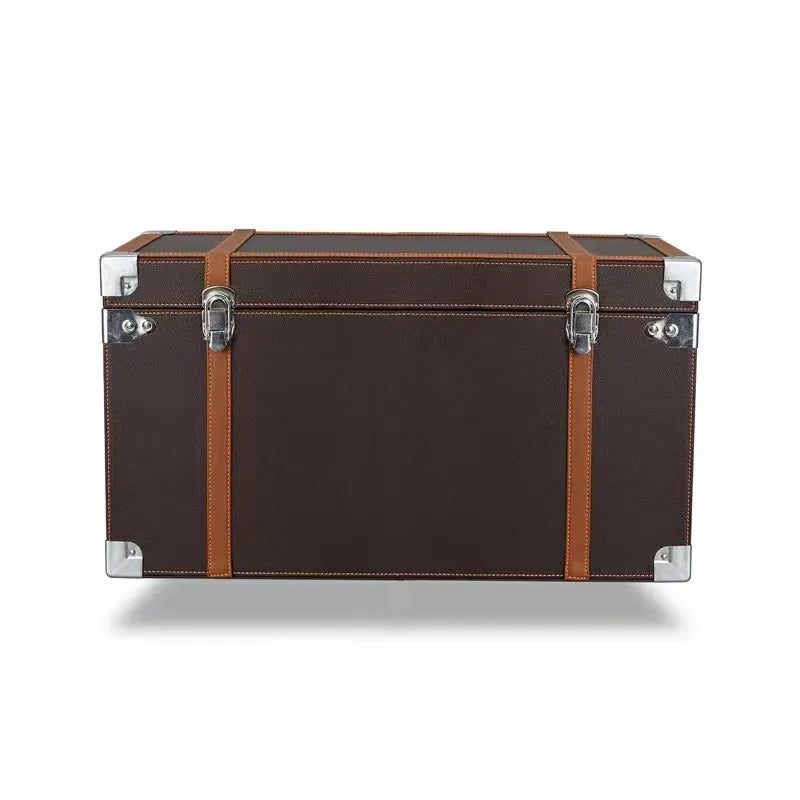 Premium Leather Collapsible Car Cargo Box - Organize Your Trunk with Style - Delicate Leather