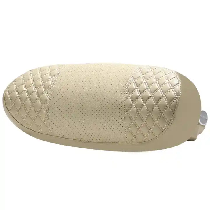 Enhance Your Travel Comfort with Car Head and Neck Pad: Premium Leather Car Pillow with Memory Cotton Seat for Restful Sleep on the Road - Delicate Leather