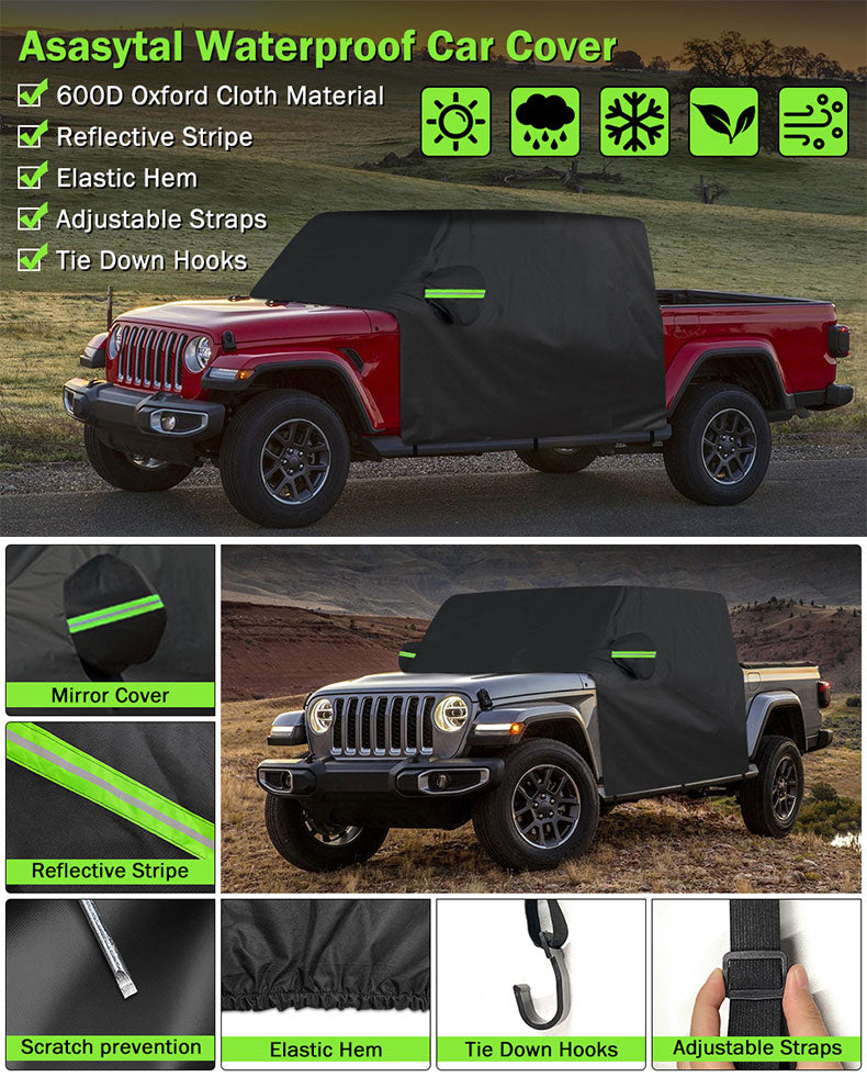 Waterproof Dustproof UV Resistant Scratchproof All Weather Full Door Car Cab Cover