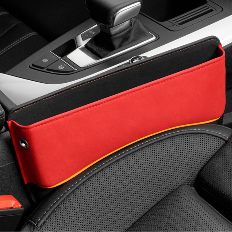 Car Seat Gap Filler Organizer, Custom For All Cars, Car Back Seat Cushion Organizer - Seat Gap Filler with USB Fast Charger and Storage Box